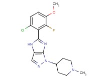 5-(6-chloro-2-fluoro-3-methoxyphenyl)-1-(1-methyl-4-piperidinyl)-1,4-dihydroimidazo[4,5-c]pyrazole