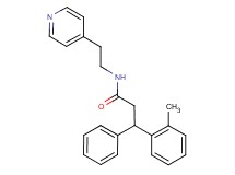 3-(2-methylphenyl)-3-phenyl-N-[2-(4-pyridinyl)ethyl]propanamide