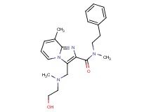 3-{[(2-hydroxyethyl)(methyl)amino]methyl}-N,8-dimethyl-N-(2-phenylethyl)imidazo[1,2-a]pyridine-2-carboxamide