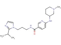 N-[3-(2-isopropyl-1H-imidazol-1-yl)propyl]-6-[(1-methylpiperidin-3-yl)amino]nicotinamide