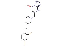 5-({3-[2-(2,4-difluorophenyl)ethyl]-1-piperidinyl}methyl)[1,2,4]triazolo[1,5-a]pyrimidin-7(4H)-one