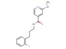 N-[3-(2-fluorophenyl)propyl]-2-(methylamino)isonicotinamide