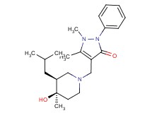 4-{[(3S*,4R*)-4-hydroxy-3-isobutyl-4-methylpiperidin-1-yl]methyl}-1,5-dimethyl-2-phenyl-1,2-dihydro-3H-pyrazol-3-one
