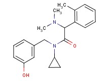 N-cyclopropyl-2-(dimethylamino)-N-(3-hydroxybenzyl)-2-(2-methylphenyl)acetamide