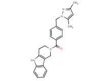 2-{4-[(3,5-dimethyl-1H-pyrazol-1-yl)methyl]benzoyl}-2,3,4,5-tetrahydro-1H-pyrido[4,3-b]indole