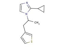 2-cyclopropyl-1-[1-methyl-2-(3-thienyl)ethyl]-1H-imidazole