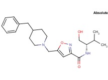 5-[(4-benzylpiperidin-1-yl)methyl]-N-[(1S)-1-(hydroxymethyl)-2-methylpropyl]isoxazole-3-carboxamide