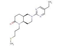 (4aS*,8aR*)-6-(5-ethylpyrimidin-2-yl)-1-[3-(methylthio)propyl]octahydro-1,6-naphthyridin-2(1H)-one
