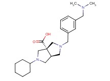 (3aS*,6aS*)-2-cyclohexyl-5-{3-[(dimethylamino)methyl]benzyl}hexahydropyrrolo[3,4-c]pyrrole-3a(1H)-carboxylic acid