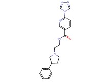N-[2-(3-phenylpyrrolidin-1-yl)ethyl]-6-(4H-1,2,4-triazol-4-yl)nicotinamide