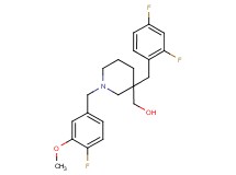 [3-(2,4-difluorobenzyl)-1-(4-fluoro-3-methoxybenzyl)-3-piperidinyl]methanol