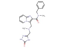 N-benzyl-N-methyl-3-({methyl[(5-oxo-4,5-dihydro-1H-1,2,4-triazol-3-yl)methyl]amino}methyl)imidazo[1,2-a]pyridine-2-carboxamide