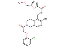 N-({7-[(2-chlorophenoxy)acetyl]-3-methyl-5,6,7,8-tetrahydro-2,7-naphthyridin-4-yl}methyl)-5-(methoxymethyl)-2-furamide