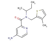 4-amino-N-(sec-butyl)-N-[(3-methyl-2-thienyl)methyl]pyridine-2-carboxamide