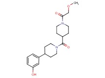 3-(1-{[1-(methoxyacetyl)piperidin-4-yl]carbonyl}piperidin-4-yl)phenol