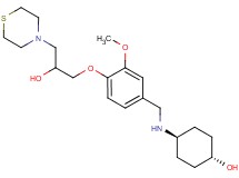 trans-4-({4-[2-hydroxy-3-(4-thiomorpholinyl)propoxy]-3-methoxybenzyl}amino)cyclohexanol