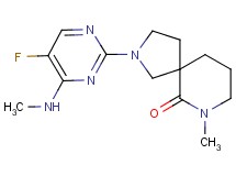 2-[5-fluoro-4-(methylamino)-2-pyrimidinyl]-7-methyl-2,7-diazaspiro[4.5]decan-6-one