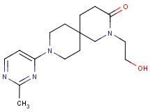 2-(2-hydroxyethyl)-9-(2-methylpyrimidin-4-yl)-2,9-diazaspiro[5.5]undecan-3-one