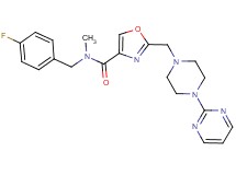 N-(4-fluorobenzyl)-N-methyl-2-{[4-(2-pyrimidinyl)-1-piperazinyl]methyl}-1,3-oxazole-4-carboxamide
