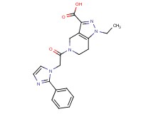 1-ethyl-5-[(2-phenyl-1H-imidazol-1-yl)acetyl]-4,5,6,7-tetrahydro-1H-pyrazolo[4,3-c]pyridine-3-carboxylic acid