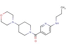 5-[(4-morpholin-4-ylpiperidin-1-yl)carbonyl]-N-propylpyridin-2-amine