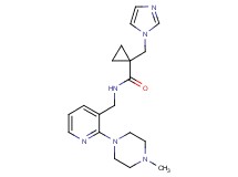 1-(1H-imidazol-1-ylmethyl)-N-{[2-(4-methylpiperazin-1-yl)pyridin-3-yl]methyl}cyclopropanecarboxamide