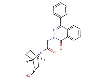 2-{2-[(1R*,5S*)-3-hydroxy-8-azabicyclo[3.2.1]oct-8-yl]-2-oxoethyl}-4-phenyl-1(2H)-phthalazinone