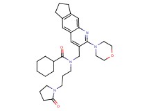 N-{[2-(4-morpholinyl)-7,8-dihydro-6H-cyclopenta[g]quinolin-3-yl]methyl}-N-[3-(2-oxo-1-pyrrolidinyl)propyl]cyclohexanecarboxamide