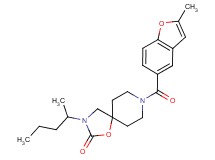 8-[(2-methyl-1-benzofuran-5-yl)carbonyl]-3-(1-methylbutyl)-1-oxa-3,8-diazaspiro[4.5]decan-2-one