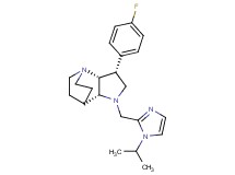 (3R*,3aR*,7aR*)-3-(4-fluorophenyl)-1-[(1-isopropyl-1H-imidazol-2-yl)methyl]octahydro-4,7-ethanopyrrolo[3,2-b]pyridine