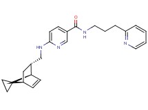 N-[3-(2-pyridinyl)propyl]-6-{[(1R*,2S*,4S*)-spiro[bicyclo[2.2.1]heptane-7,1'-cyclopropane]-5-en-2-ylmethyl]amino}nicotinamide