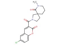 2-[(6-chloro-2-oxo-2H-chromen-3-yl)carbonyl]-7-methyl-2,7-diazaspiro[4.5]decan-6-one