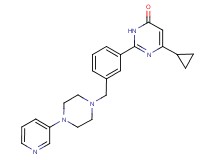6-cyclopropyl-2-{3-[(4-pyridin-3-ylpiperazin-1-yl)methyl]phenyl}pyrimidin-4(3H)-one