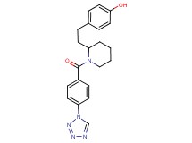 4-(2-{1-[4-(1H-tetrazol-1-yl)benzoyl]piperidin-2-yl}ethyl)phenol