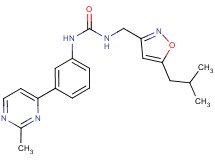 N-[(5-isobutylisoxazol-3-yl)methyl]-N'-[3-(2-methylpyrimidin-4-yl)phenyl]urea