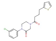 1-(3-chlorophenyl)-4-[4-(2-thienyl)butanoyl]-2-piperazinone