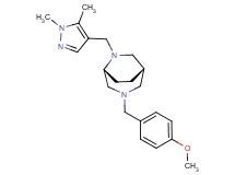 (1S*,5R*)-6-[(1,5-dimethyl-1H-pyrazol-4-yl)methyl]-3-(4-methoxybenzyl)-3,6-diazabicyclo[3.2.2]nonane