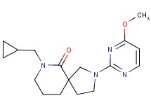 7-(cyclopropylmethyl)-2-(4-methoxypyrimidin-2-yl)-2,7-diazaspiro[4.5]decan-6-one