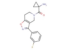 (1-{[3-(3-fluorophenyl)-6,7-dihydroisoxazolo[4,5-c]pyridin-5(4H)-yl]carbonyl}cyclopropyl)amine