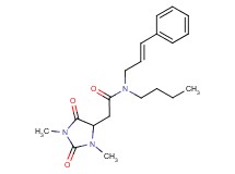 N-butyl-2-(1,3-dimethyl-2,5-dioxoimidazolidin-4-yl)-N-[(2E)-3-phenylprop-2-en-1-yl]acetamide