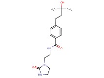 4-(3-hydroxy-3-methylbutyl)-N-[2-(2-oxo-1-imidazolidinyl)ethyl]benzamide
