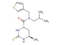 (4S*,6R*)-N-isobutyl-6-methyl-N-(3-thienylmethyl)-2-thioxohexahydropyrimidine-4-carboxamide