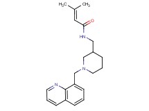 3-methyl-N-{[1-(quinolin-8-ylmethyl)piperidin-3-yl]methyl}but-2-enamide