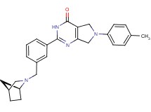 2-{3-[(1S*,4S*)-2-azabicyclo[2.2.1]hept-2-ylmethyl]phenyl}-6-(4-methylphenyl)-3,5,6,7-tetrahydro-4H-pyrrolo[3,4-d]pyrimidin-4-one