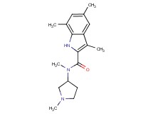 N,3,5,7-tetramethyl-N-(1-methyl-3-pyrrolidinyl)-1H-indole-2-carboxamide