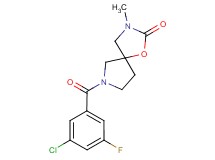 7-(3-chloro-5-fluorobenzoyl)-3-methyl-1-oxa-3,7-diazaspiro[4.4]nonan-2-one