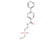 N-[2-(ethylsulfonyl)ethyl]-2-pyridin-4-ylpyrimidine-5-carboxamide