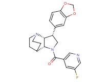(3R*,3aR*,7aR*)-3-(1,3-benzodioxol-5-yl)-1-[(5-fluoropyridin-3-yl)carbonyl]octahydro-4,7-ethanopyrrolo[3,2-b]pyridine