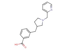 3-{[1-(pyridin-2-ylmethyl)pyrrolidin-3-yl]methyl}benzoic acid