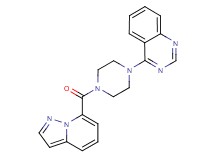 4-[4-(pyrazolo[1,5-a]pyridin-7-ylcarbonyl)-1-piperazinyl]quinazoline